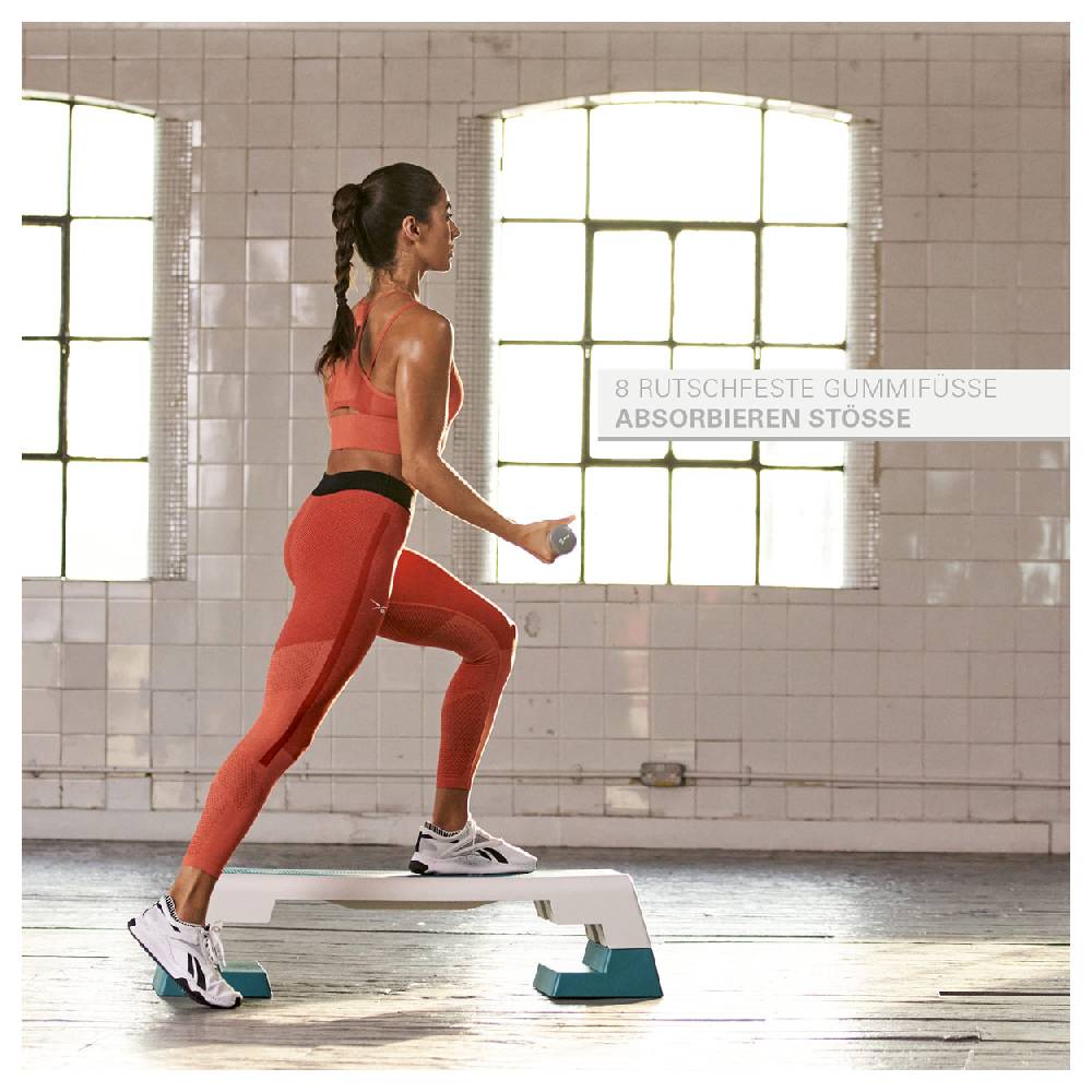 Sport Tec REEBOK Step professional, weiß-türkis Lagerräumung