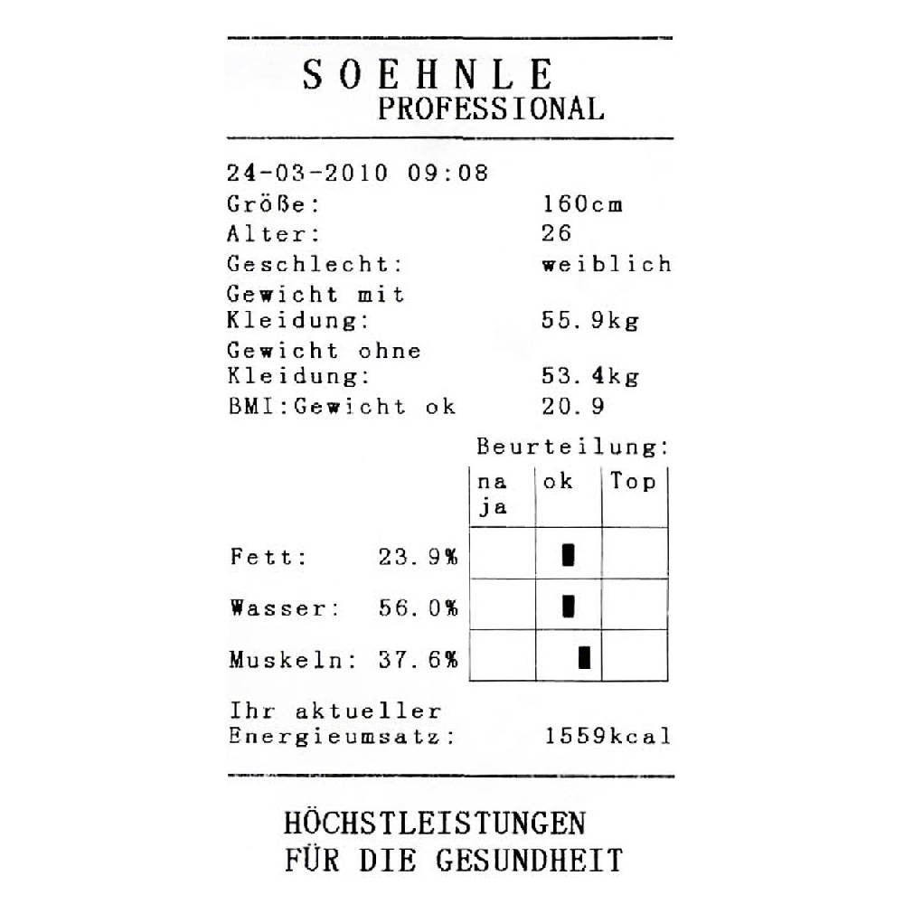 Sport Tec Thermodruckerpapier für Fitnesswaagen, 10 Rollen Outlet