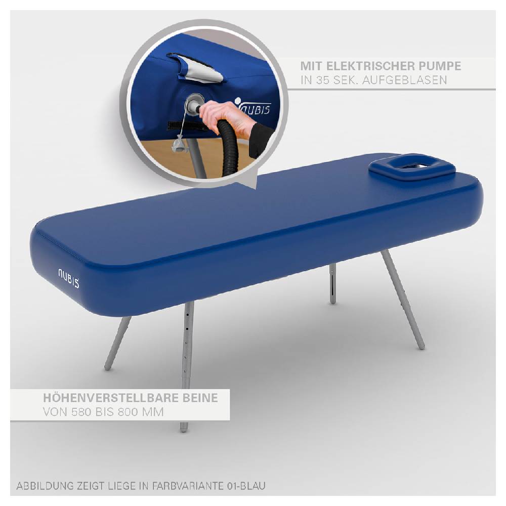 Sport Tec NUBIS Aufblasbare Massageliege Pro 2.0, inkl. Hocker 35x60 cm 2025