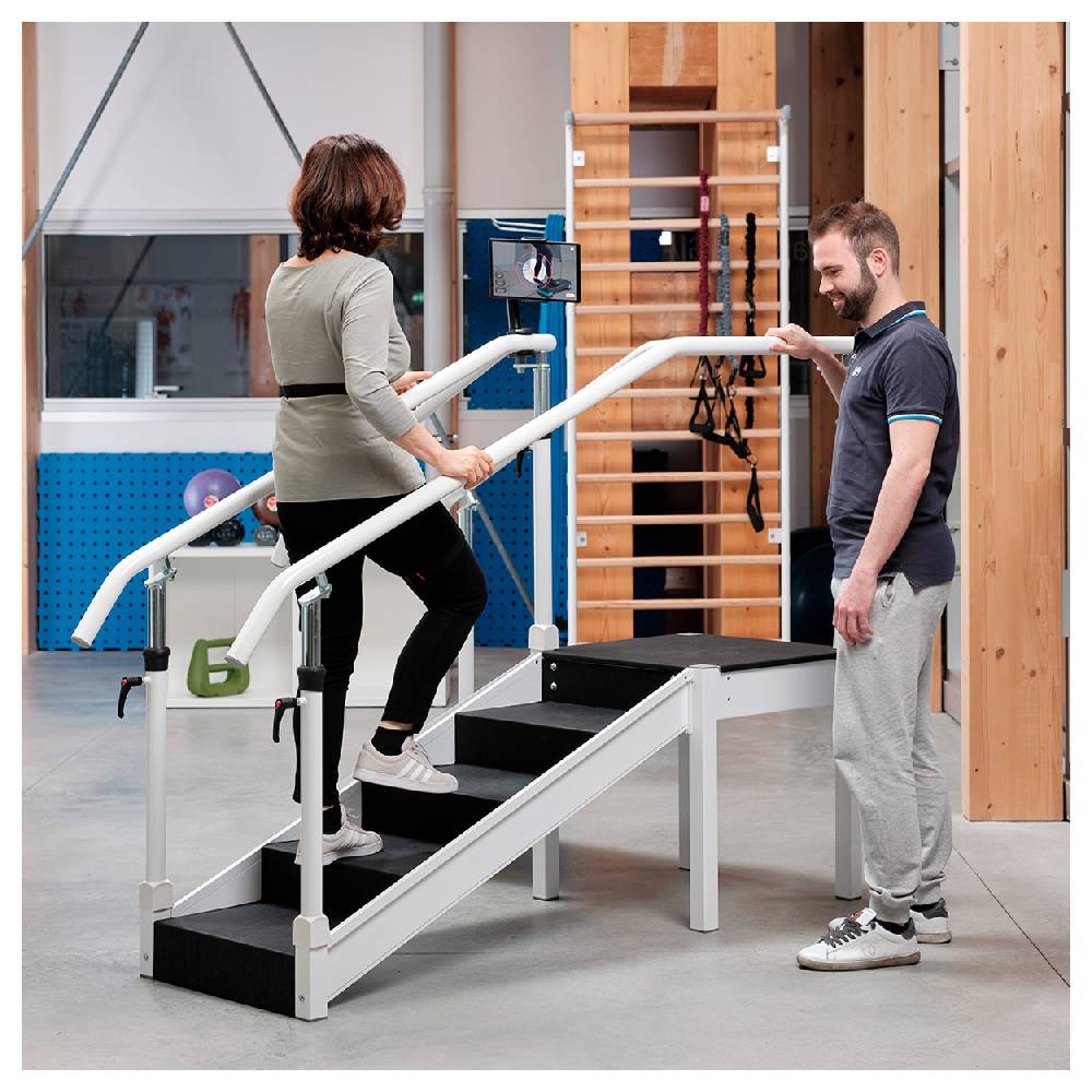 Sport Tec Übungstreppe mit verstellbarem Handlauf, Single Ausführung Weihnachtsangebot