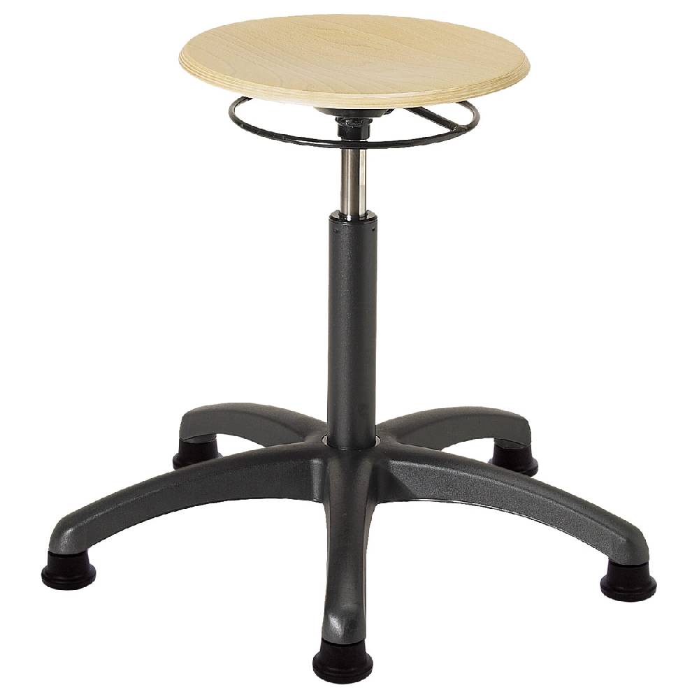 Sport Tec Drehhocker Standard mit Holzsitzfläche und Gleitern Vatertagsangebot