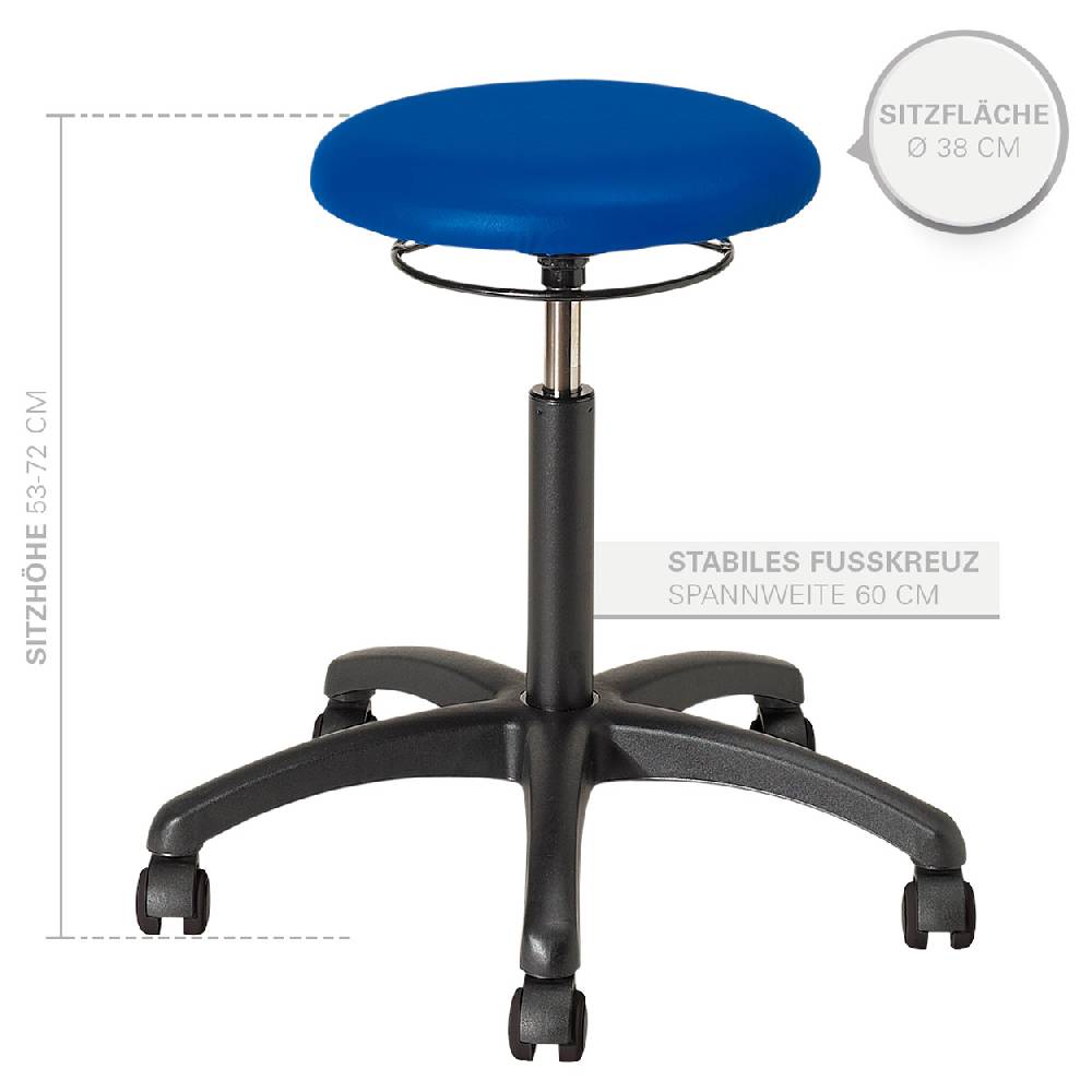 Sport Tec Drehhocker Standard mit Polster und Rollen Top Angebot