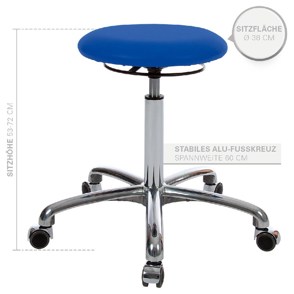 Sport Tec Drehhocker Exklusiv mit Polster und Rollen Online Outlet