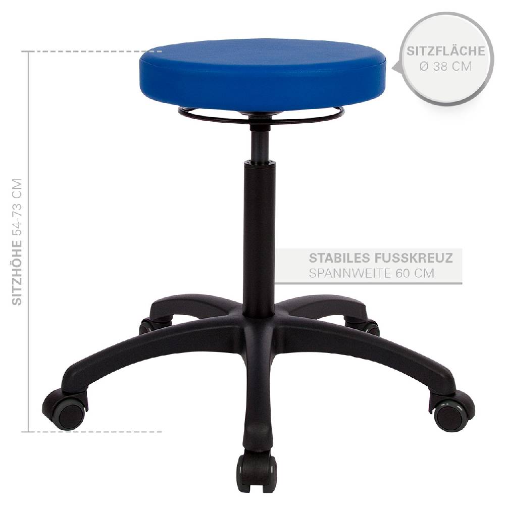 Sport Tec Drehhocker Standard mit Komfort-Polster und Rollen Exklusive Angebote