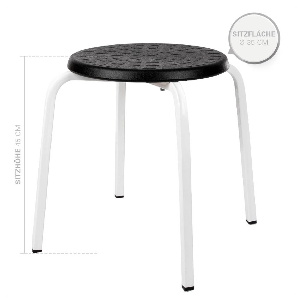 Sport Tec Mehrzweckhocker Exklusiv mit PU-Sitzfläche ø 34 cm, Sitzhöhe 45 cm Sonderangebote
