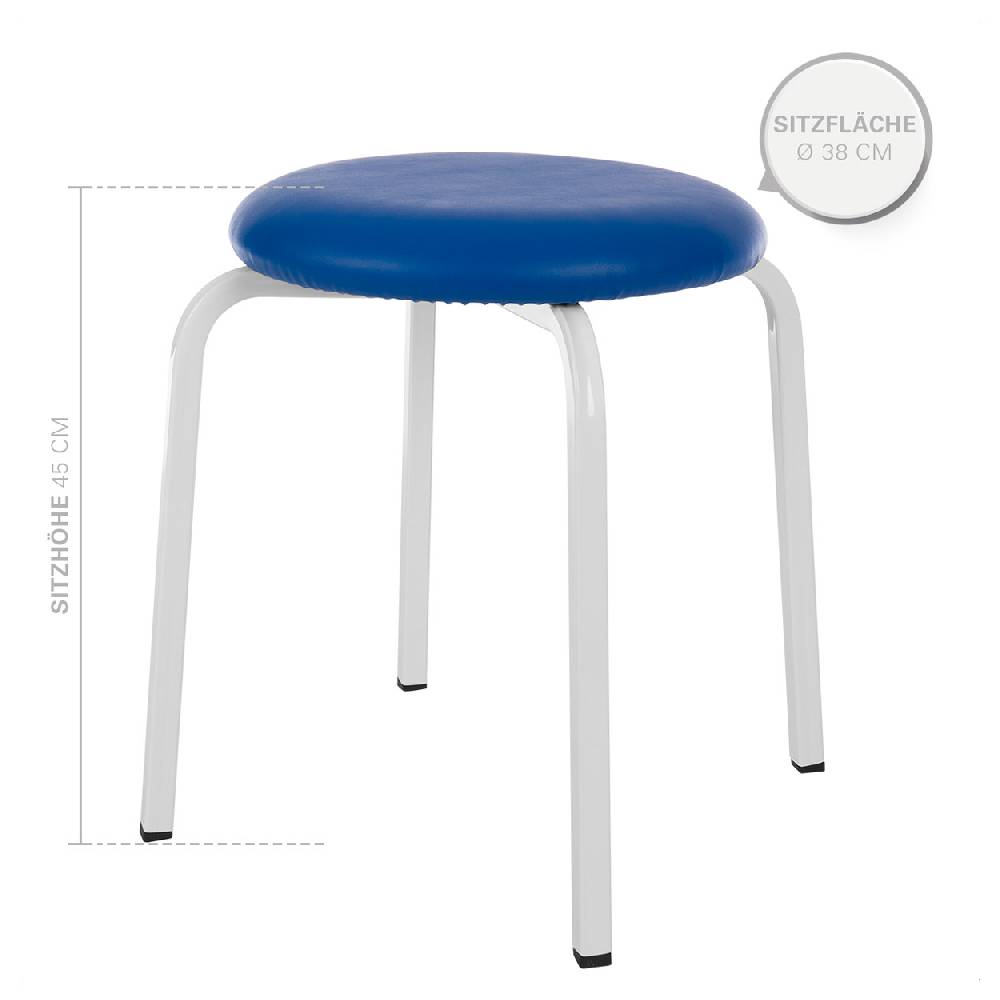 Sport Tec Gymnastikhocker Exklusiv mit Polster, ø 38 cm, Sitzhöhe 45 cm Riesige Ersparnisse