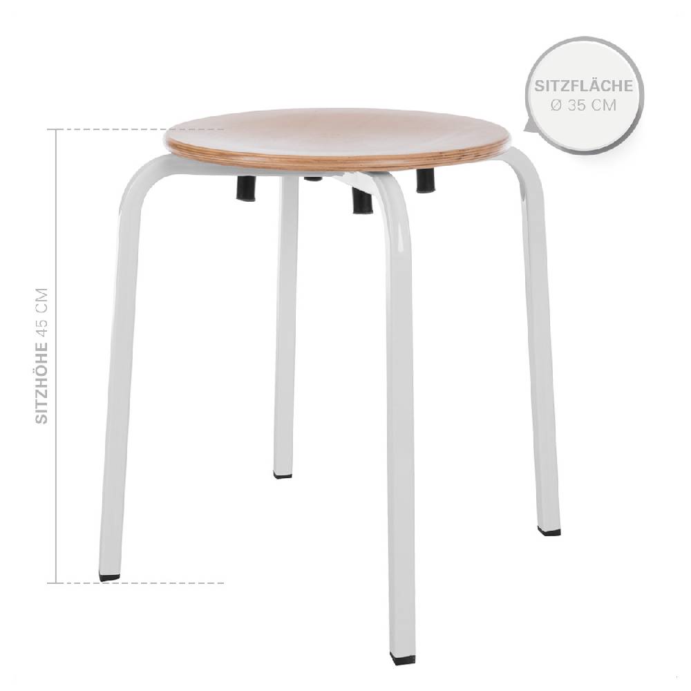 Sport Tec Gymnastikhocker Exklusiv mit Holzsitzfläche, ø 35 cm, Sitzhöhe 45 cm Tiefpreis