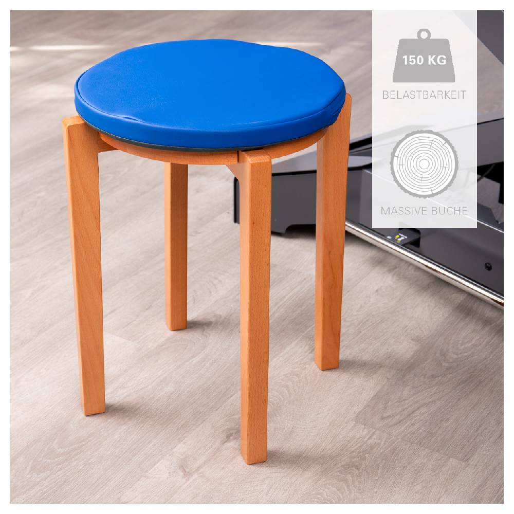 Sport Tec Gymnastikhocker-Set aus Holz inkl. Sitzkissen aus Kunstleder, Set 2-tlg., Sitzhöhe 45 cm Neueste Stile