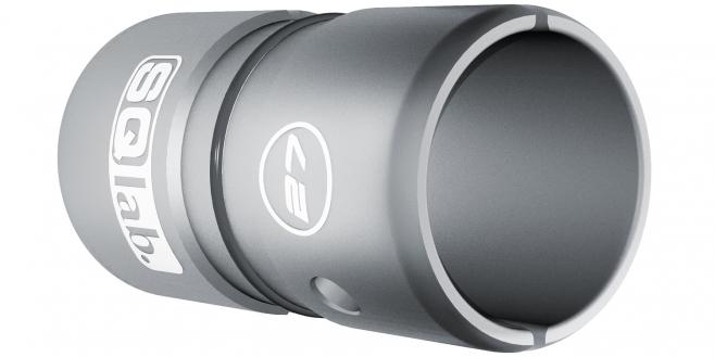 Sqlab Lenkerhülse Alu 27.0 auf 31.8 Silber eloxiert