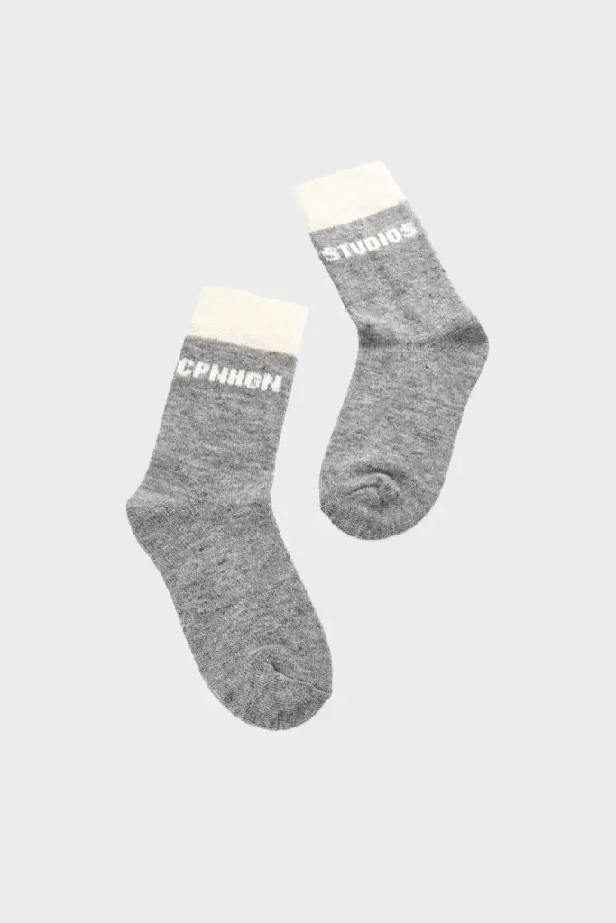 Studio Copenhagen CPH WOOL SOCKS 2 wool mix light grey Tiefpreis
