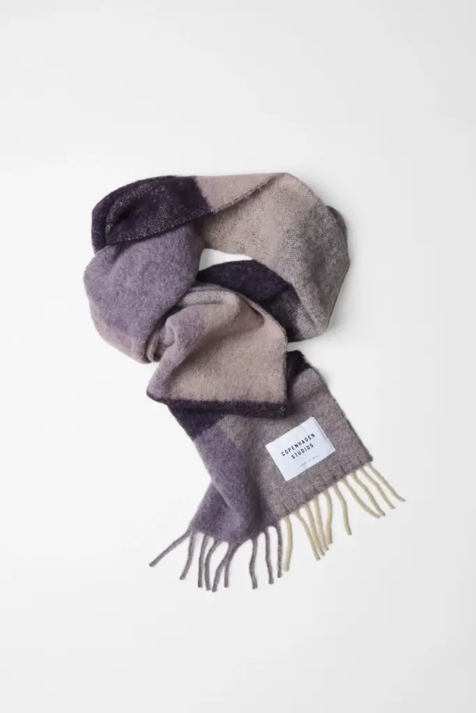 Studio Copenhagen CPH SHAWL 4 wool mix purple Neueste Stile