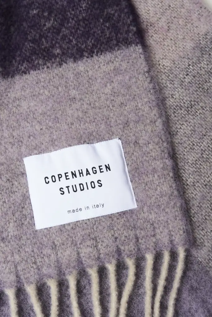 Studio Copenhagen CPH SHAWL 4 wool mix purple Neueste Stile