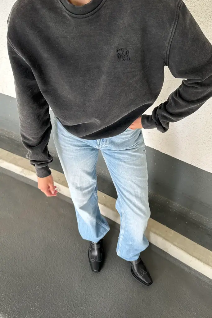 Studio Copenhagen CPH SWEAT 12 cotton washed black Letzte 2 Tage