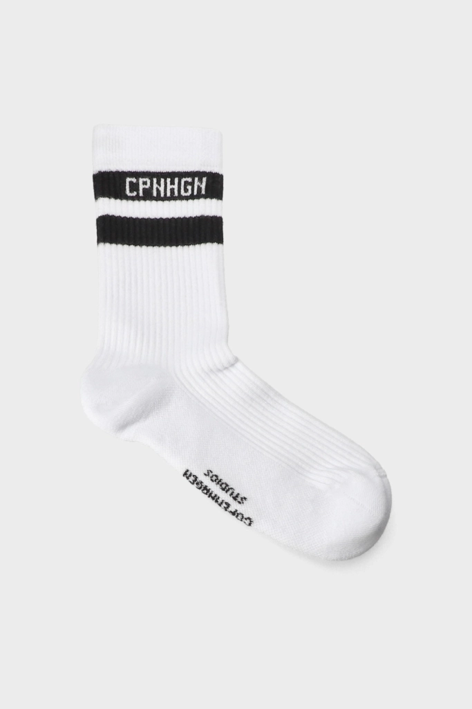 Studio Copenhagen CPH SOCKS 3 cotton blend white/black Rabatte dieses Monats