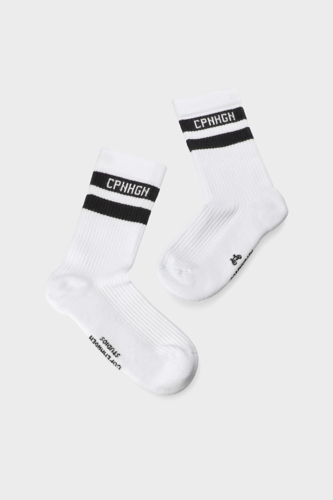 Studio Copenhagen CPH SOCKS 3 cotton blend white/black Rabatte dieses Monats