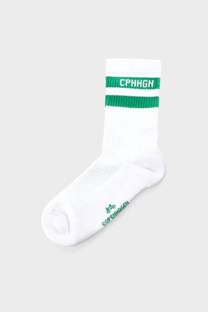 Studio Copenhagen CPH SOCKS 3 cotton blend white/green 2025