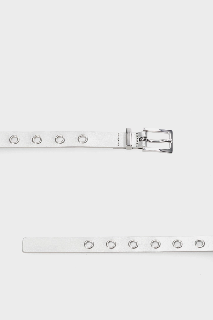 Studio Copenhagen CPH BELT 1 leather silver Outlet