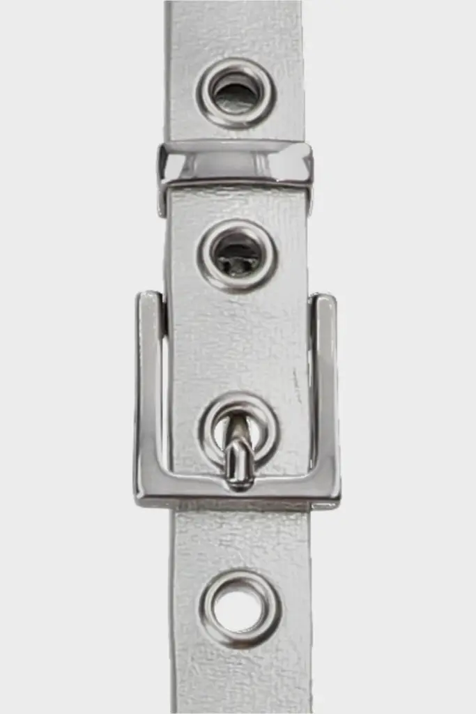 Studio Copenhagen CPH BELT 1 leather silver Outlet