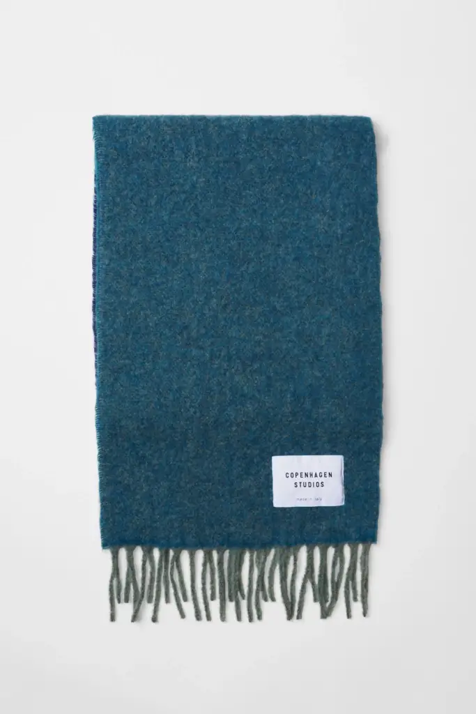 Studio Copenhagen CPH SHAWL 11 wool mix turquoise Hotsell