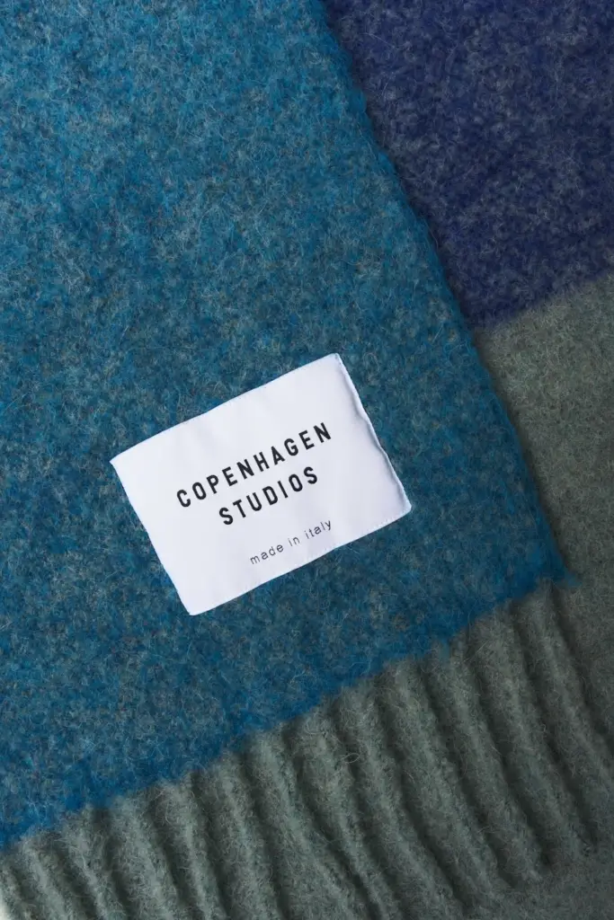 Studio Copenhagen CPH SHAWL 11 wool mix turquoise Hotsell