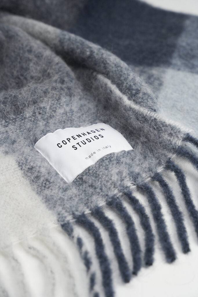 Studio Copenhagen CPH SHAWL 4 wool mix blue Kostenloser Versand