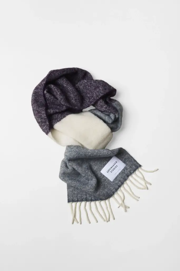 Studio Copenhagen CPH SHAWL 11 wool mix purple Limitierter Zeitrabatt