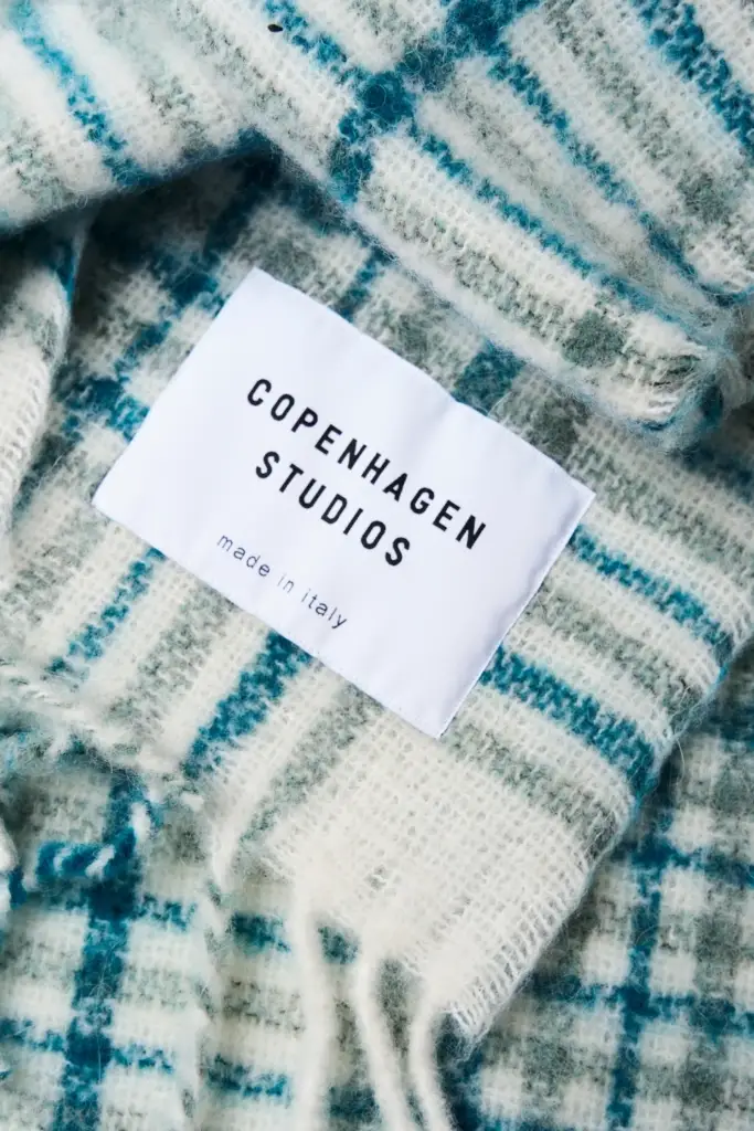 Studio Copenhagen CPH SHAWL 10 wool mix turquoise Fabrikpreis