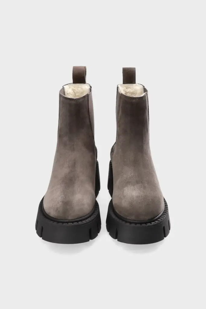 Studio Copenhagen CPH137 suede teddy off black Heißer Verkauf