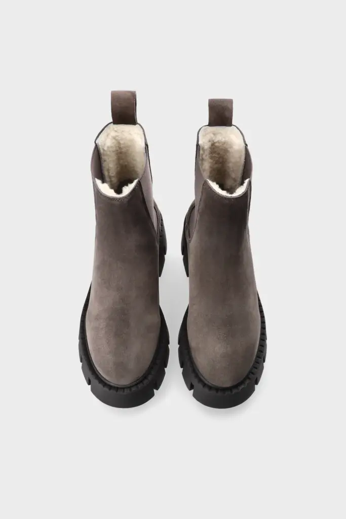 Studio Copenhagen CPH137 suede teddy off black Heißer Verkauf