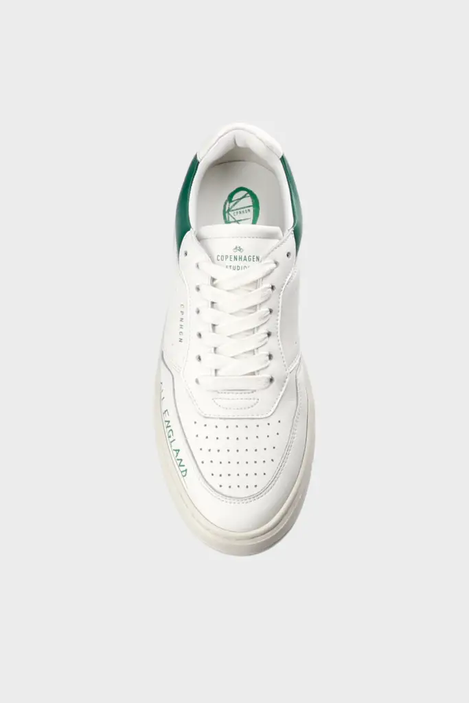 Studio Copenhagen CPH LONDON leather white/green Große Rabatte