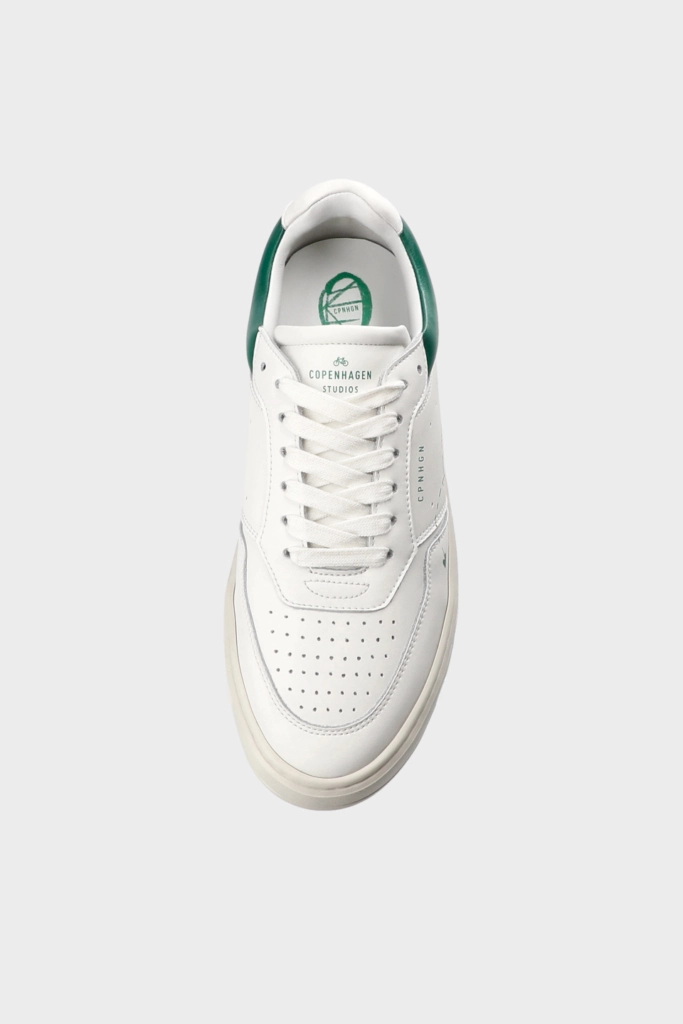 Studio Copenhagen CPH LONDON leather white/green Große Rabatte